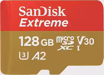 Cartão de memória SanDisk Micro SD Para Câmera de Ação 128GB UHS-I com Adaptador - SDSQXAA-128G-GN6MA