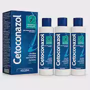Kit 3 Shampoo Anticaspa para Higiene e Cuidado do Couro Cabeludo - 100ml cada