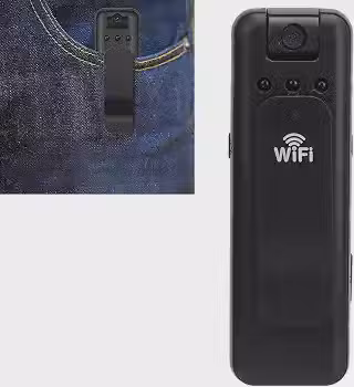 Gravador de Voz Espião, Mini Câmera Espiã, Gravador de Áudio e Vídeo 2 em 1