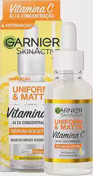 Vitamina C Facial Garnier Uniform & Matte Sérum Antimarcas 30ml