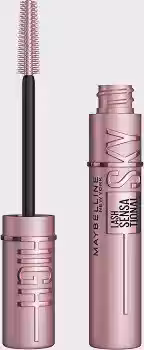 Maybelline NY Lash Sensational Sky High Máscara de Cílios Lavável, Escova Flexível, Alongamento Sem Limites com Extrato de Bambu e Fibras, Impacto de Todos os Ângulos, Preto 7,2ml