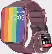 Blackview Relógio Inteligente Masculino 1.91', Chamadas Bluetooth, Lanterna LED, 120+ Modos Esportivos, IP68 à Prova D'Água - Android/iOS, Roxo