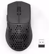 Mouse Gamer Redragon Astrolabe Lite Preto PAW3313 10000 DPI Sem Fio Tri-Mode USB 2.4GHz Bluetooth, USB Tipo-C Estrutura Perfurada Honeycomb 49g Cabo Paracord M725-LIT