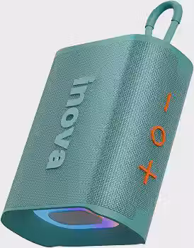 Caixa de Som, inava, Go-4 Pro, Bluetooth, Portátil,12h de reprodução, À Prova D'água IP67, Luzes RGB, TWS/FM/USB/TF(verde)