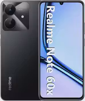 Smartphone Realme Note 60x RMX3938 3 GB de RAM/ 64 GB/Bateria de 5000mAh e tela de 6,74' 90Hz HD/Midnight Black (Preto)