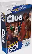 Hasbro Games, Jogo de Tabuleiro Portátil, Clue Grab and Go - Jogos para Adultos e Crianças, Decifrar Mistérios, 3 a 6 Jogadores - A partir de 8 Anos