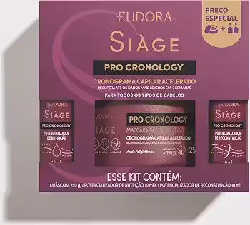 EUDORA SIÀGE KIT MÁSCARA + 2 POTENCIALIZADORES PRO CRONOLOGY