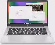 HP Laptop Chromebook 14, Intel Celeron N4120, 4 GB RAM, 64 GB eMMC, tela HD de 14', Chrome OS, design fino, gráficos 4K, longa vida útil da bateria, teclado cinza cinza (14a-na0226nr, 2022, prata mineral)