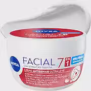 NIVEA Creme Facial Antissinais Ultraleve 7 em 1 100g, Previne Envelhecimento, Reduz Linhas Finas, Hidratação 48h, Antioxidantes, Cuidado Facial