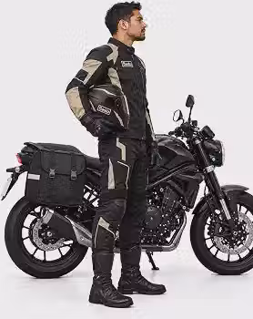 Baslu Alforge para Moto 60L – Super Espaçoso, Impermeável e Resistente, com Bolso Externo e Design Funcional para Viagem e Uso Diário