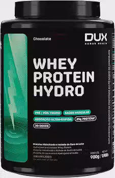 Whey Protein Hydro Proteína Hidrolisada Chocolate Pote 900g – Dux Human