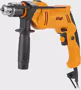 WAP Parafusadeira e Furadeira Impacto 1/2' WF 700 FE13, Limitador de Profundidade e Empunhadeira Auxiliar 40Nm 700W 127V