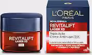 L'Oréal Paris Revitalift Laser X3, Creme Facial Anti-idade, com PRO-XYLANE™ e Ácido Hialurônico, Corrige Rugas Profundas, Combate Flacidez e Redefine o Contorno do Rosto, 50ml