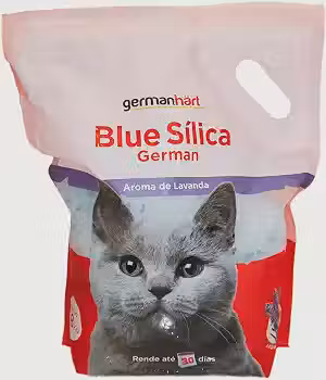 Germanhart Areia Sílica Higiênica para Gato, Antiodor e Neutralizante, Alta Durabilidade, 1.8kg - Lavanda