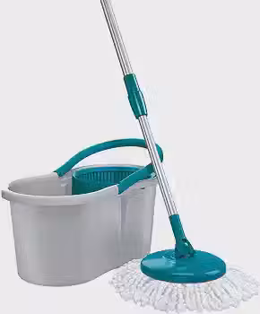 Flash Limp - Mop Giratório Fit, Balde 8 litros - MOP5010 - ABS Cinza