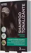 KISS NEW YORK Color Change Shampoo - Shampoo Tonalizante Castanho Escuro