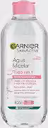 Garnier SkinActive Água Micelar de Limpeza Tudo em 1, Solução Demaquilante que Limpa, Tonifica e Remove Oleosidade, Fórmula Suave Sem Álcool para Todos os Tipos de Pele, 400ml
