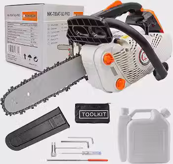 Motosserra Nakasaki A Gasolina Profissional De 33cc E 2 Hp Laranja E Branco