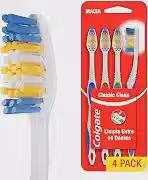 Colgate Escova de Dente Macia Classic Clean, 4 Unidades