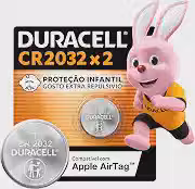 Duracell Pilhas Moeda CR2032 Pack 2 Unidades – Ideal para Placas Mãe e Controles Automotivos