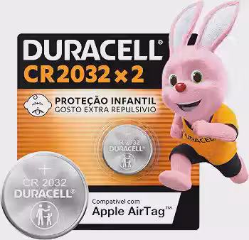 Duracell Pilhas Moeda CR2032 Pack 2 Unidades – Ideal para Placas Mãe e Controles Automotivos