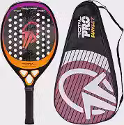 Raquete Beach Tennis Carbono 12k Total Pro Sunset + Capa | Leve e equilibrada | 1 ano de garantia