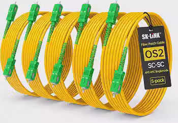 Cabo de fibra óptica de modo único SC/APC para SC/APC OS2, pacote