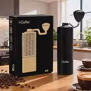 iCoffee C3S Moedor de Café Manual, Núcleo de Moagem CNC, 20 g