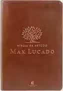 Bíblia de Estudo Max Lucado NVI, Letra tradicional, Fonte Leitura Perfeita, Capa luxo Marrom