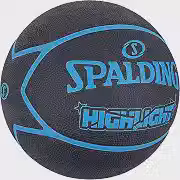 Bola de Basquete Spalding Highlight Preto/Azul Tamanho 7