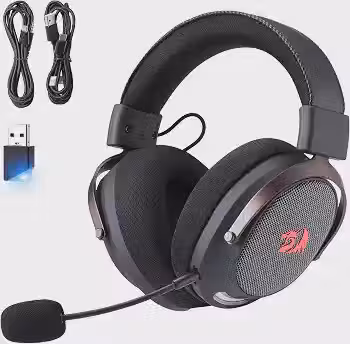 Headset Gamer Redragon Arrow Preto 7.1 Surround Virtual USB Tipo-C Microfone Removível Drivers 53mm H858