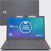 Notebook Positivo Vision C14 Celeron 4GB RAM 128GB eMMC, Windows 11 Home, Tela 14.1' HD Antirreflexo, Lumina Bar com 3 Níveis de Intensidade, Fanless Silencioso, Tecla Link – Cinza