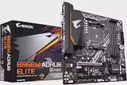 Placa Mãe Gigabyte B550M AORUS ELITE (AM4/DDR4/HDMI/M.2(PCIe,NVMe,SATA3)/VRM Solution/USB3.2) - B550M AORUS ELITE