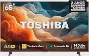 Toshiba Smart TV MiniLED QLED 4K 65' Polegadas 65M450SS com Painel Antirreflexo Processador de AI ZR Som Aprimorado por AI Modo Game