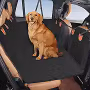 INSMEER Capa Protetora Carro Pet, Proteção 7 em 1 - À Prova D'água, Fundo Rígido, Resistente Ao Desgaste, Lavável À Máquina, Ajuste Universal, Cinto de Segurança e Design de Rede.