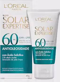 L'Oréal Paris Protetor Facial Solar Expertise Antioleosidade FPS 60, 40g