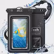 JETech Impermeável IPX8 para Celular, Bolsa Estanque Flutuante, 2 Unidades