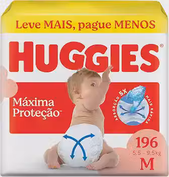 Huggies Fralda Supreme Care M 196 Un