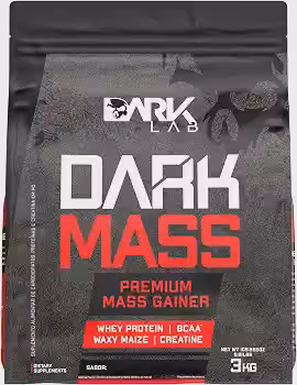 Hipercalórico Dark Mass Dark Lab, 3kg, Baunilha, Ganho de Massa