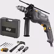 WAP Parafusadeira e Furadeira de Impacto 3/8' WF-700K10, com 11 Acessórios e Maleta, Controle de Velocidade, 700W 220V