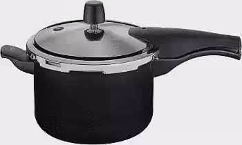 Panela de Pressão Tramontina Vancouver Effect em Alumínio com Revestimento Interno e Externo em Antiaderente Starflon Max Preto 20 cm 4,5 L