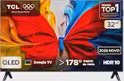 Smart TV TCL 32 Polegadas QLED Full HD S5K WiFi Bluetooth Google TV 2 HDMI HDR10 Dolby Audio 32S5K