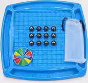 Jogo Xadrez Magnético Tabuleiro Com Esferas Lógica Criança Adulto Família Damas Portátil Viagem Brinquedo Educativo Estratégico
