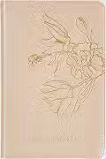 The Purpose Book: Bíblia Sagrada, A21, Capa luxo bege, Flores